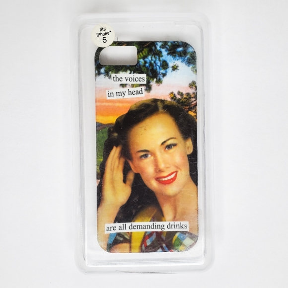 Ann Taintor "the voices in my head are all demanding drinks" iPhone 5/5s Case - Picture 7 of 12